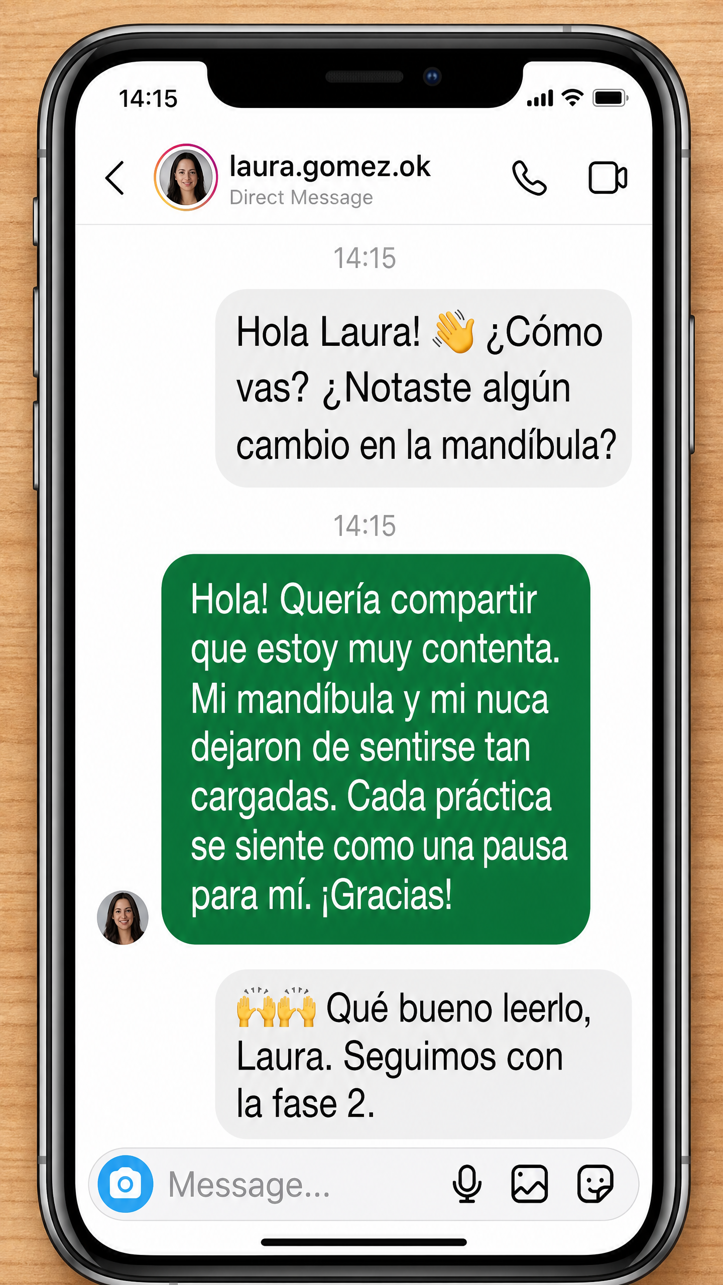 Conversación autorizada 2 de 7