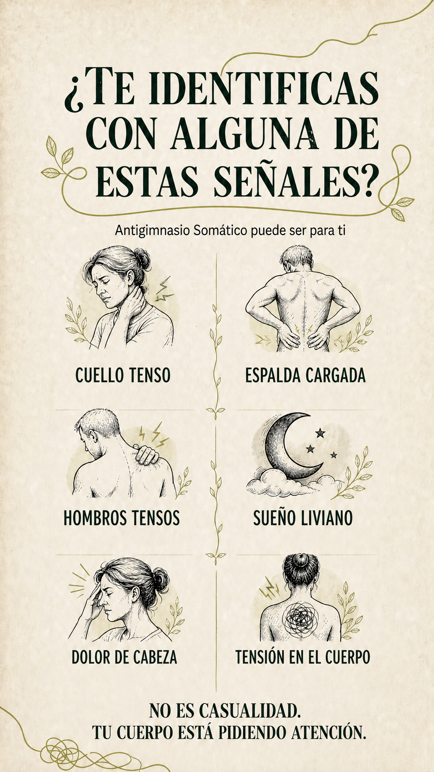 Señales corporales cotidianas